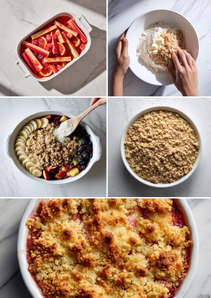 James Martin Rhubarb Crumble​