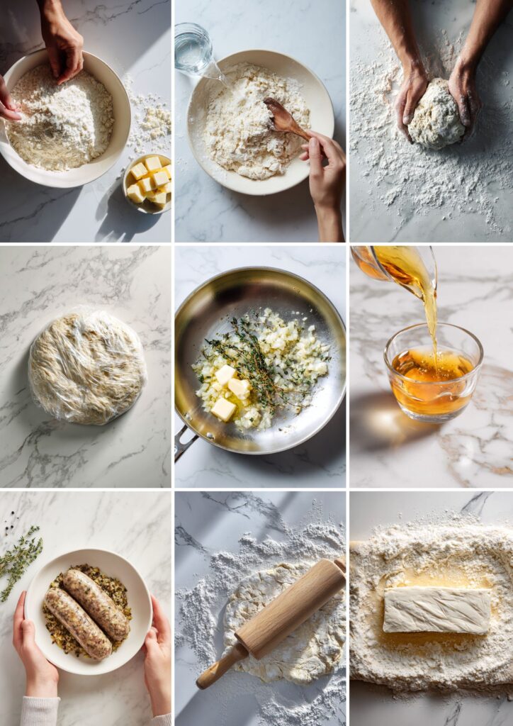 James Martin Sausage Rolls with HP Sauce