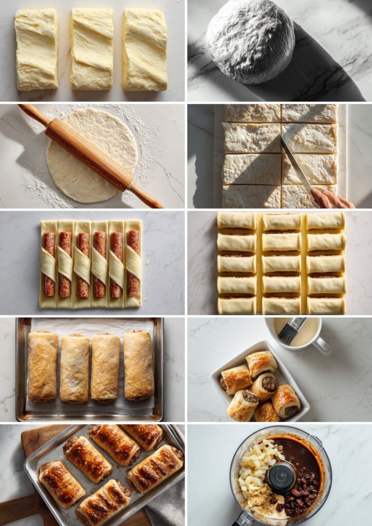 James Martin Sausage Rolls with HP Sauce