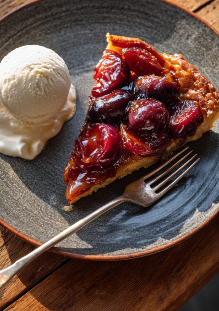 James Martin Plum Tarte Tatin