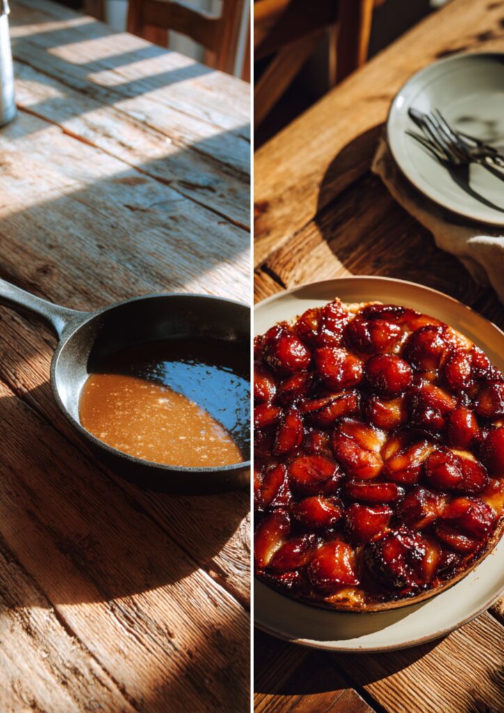 James Martin Plum Tarte Tatin