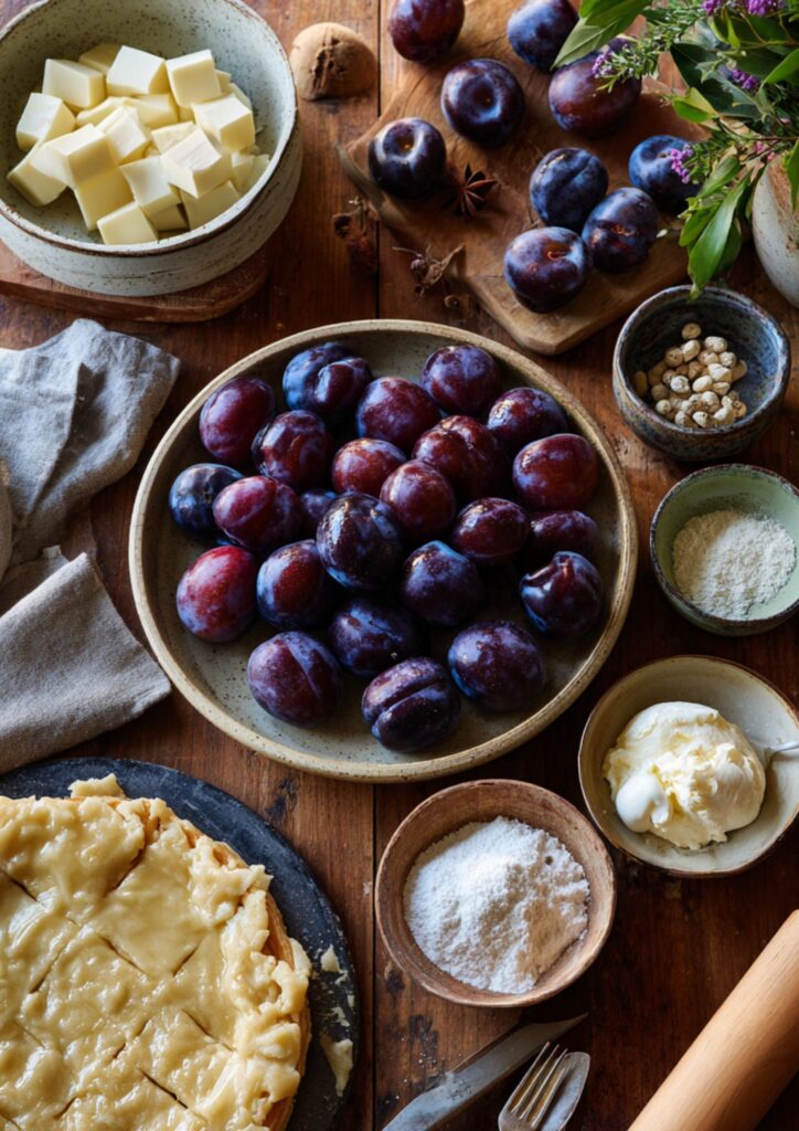 James Martin Plum Tarte Tatin