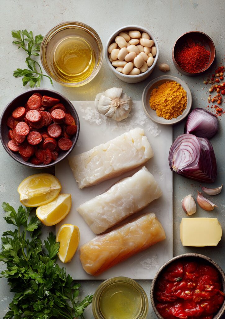 James Martin Cod And Chorizo