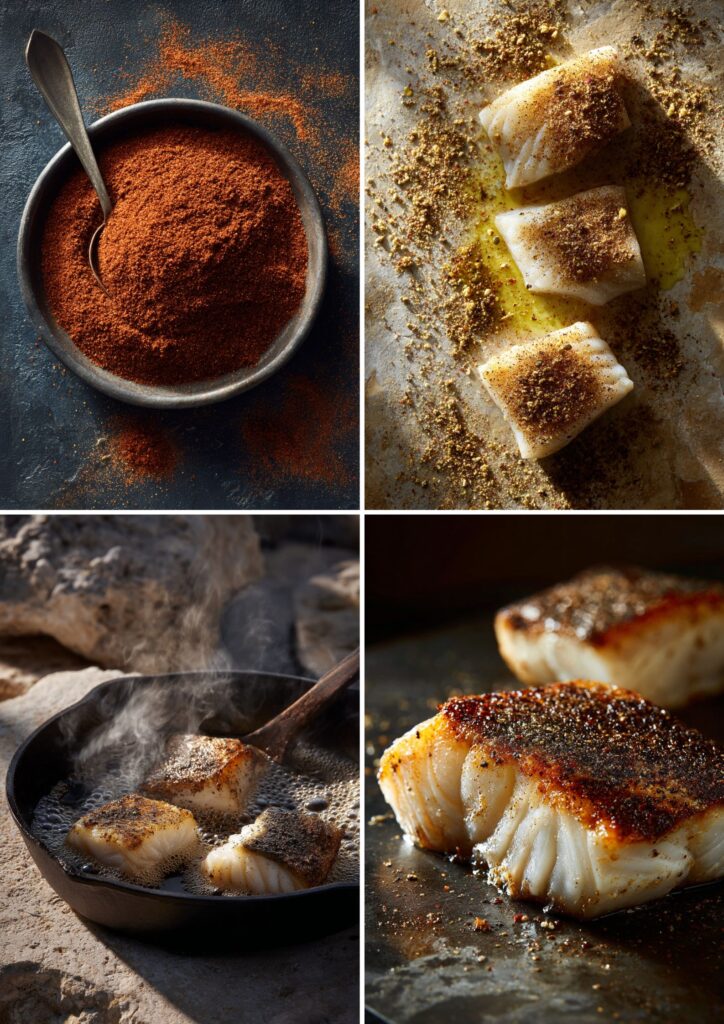 James Martin Blackened Cod​