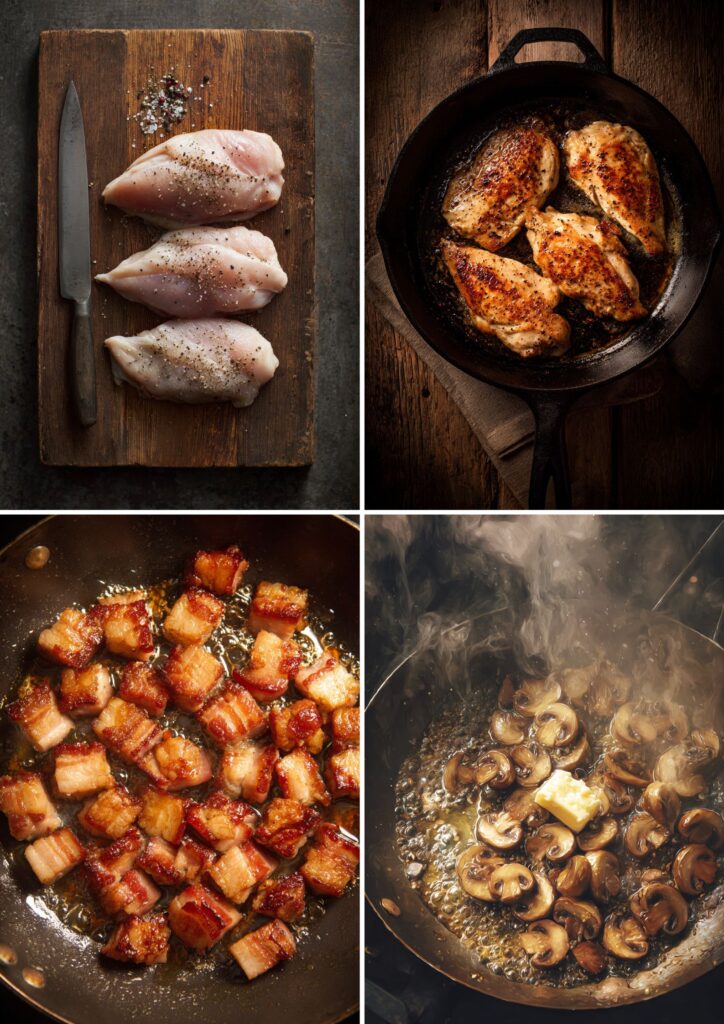 James Martin Chicken Forestière