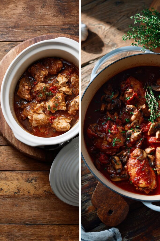 James Martin’s Slow Cooker Chicken Chasseur