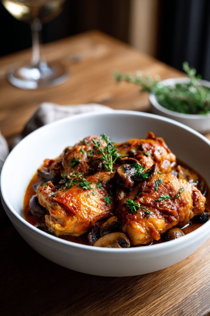 James Martin’s Slow Cooker Chicken Chasseur