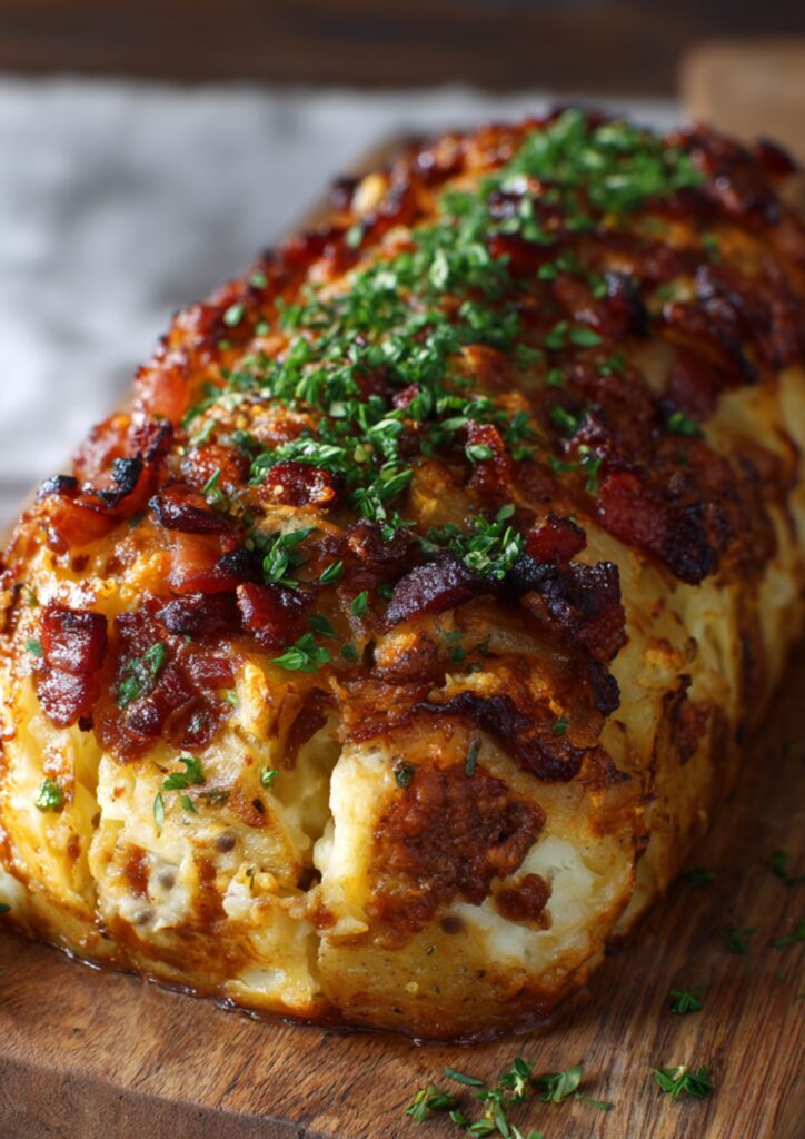 James Martin​ Bacon And Sausage-Stuffed Potato Loaf