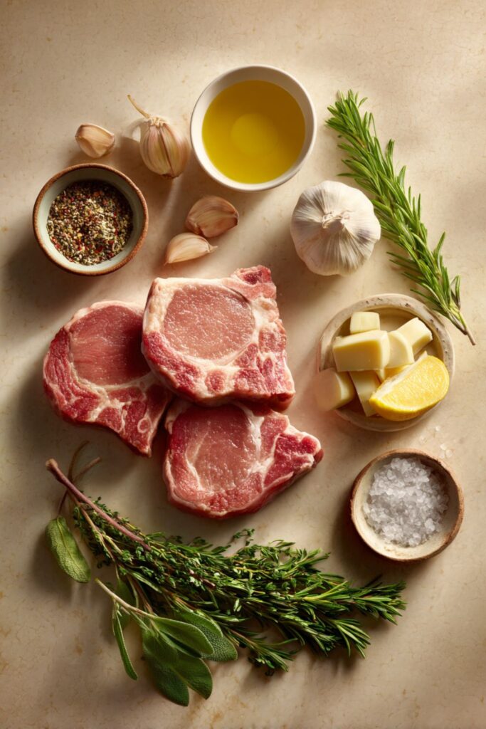 James Martin Pan Fried Pork Chops