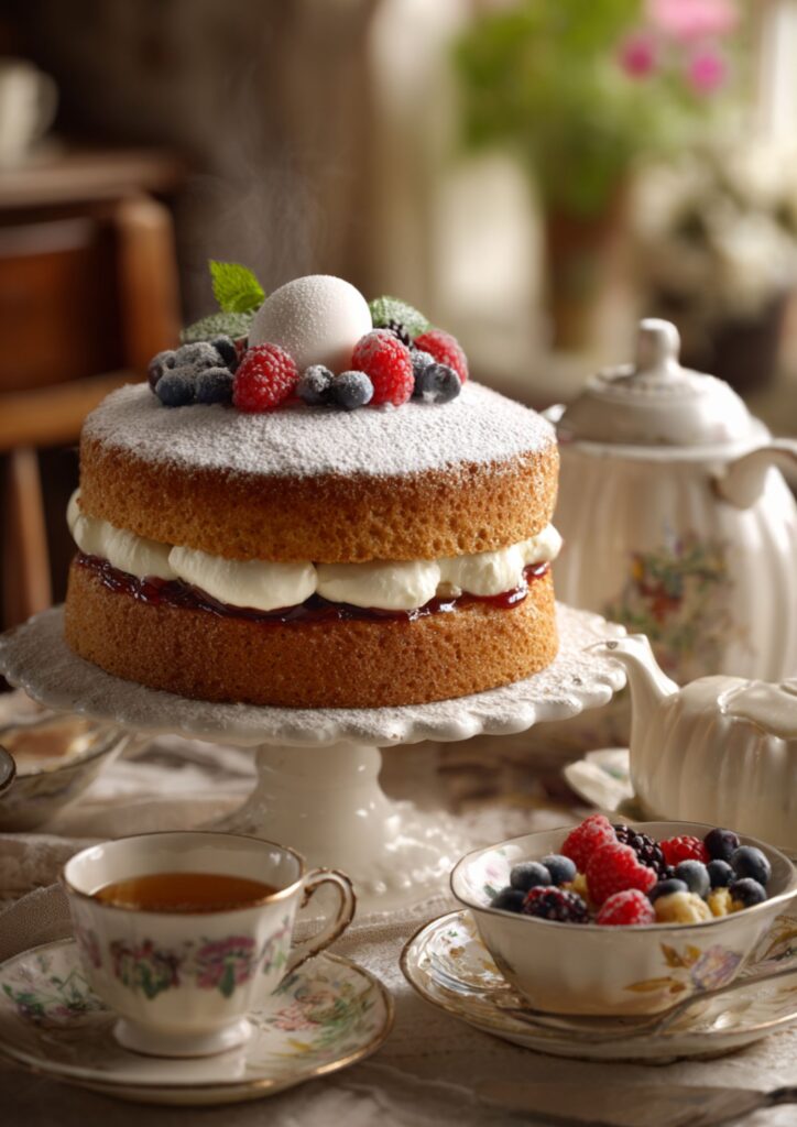 James Martin Duck Egg Victoria Sponge