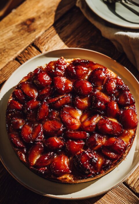 James Martin​ Plum Tarte Tatin