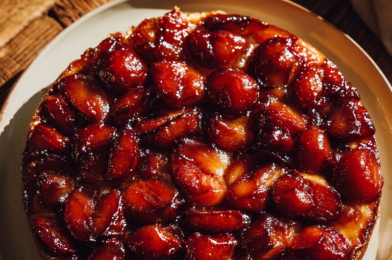 James Martin​ Plum Tarte Tatin