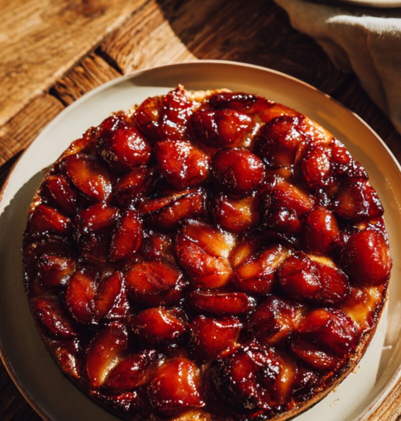 James Martin Plum Tarte Tatin
