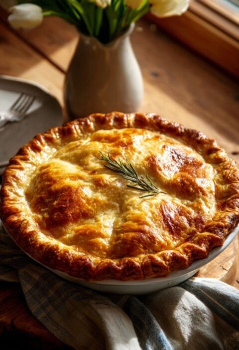 James Martin Chicken and Ham Pie