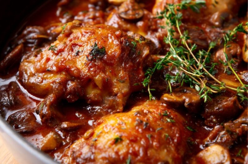 James Martin’s Slow Cooker Chicken Chasseur